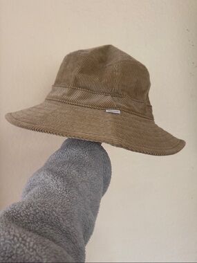 Brixton Corduroy Bucket Hat in Tan